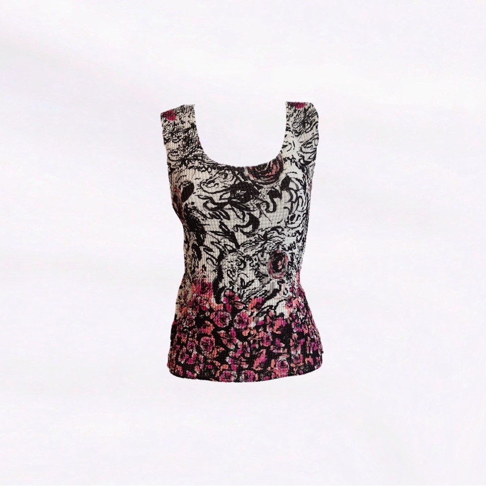 nicola ⋆ textured floral abstract top